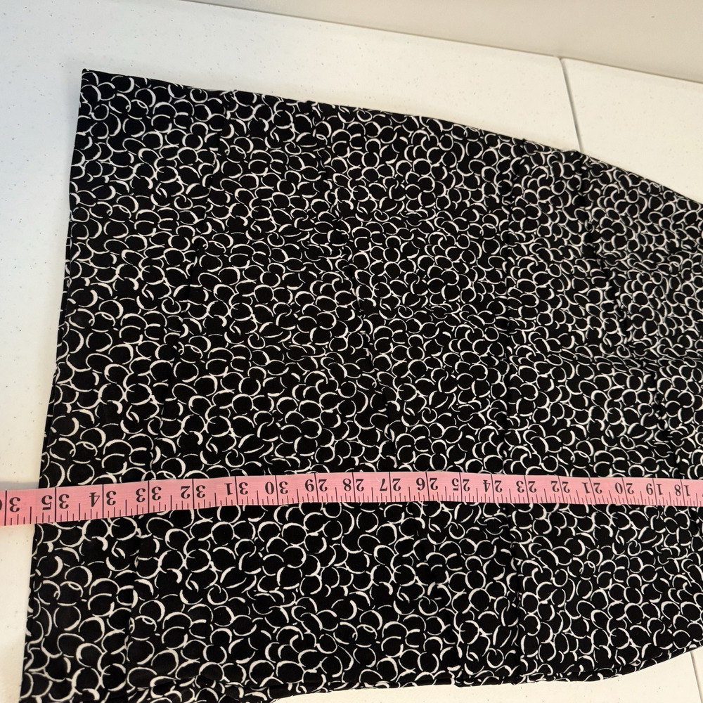 WHBM Instantly Slimming Strapless Sheath Dress Size 8 Tiered Stretch Black White - Picture 15 of 15